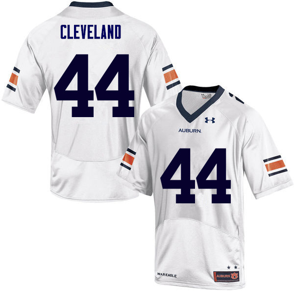 Auburn Tigers Men's Rawlins Cleveland #44 White Under Armour Stitched College NCAA Authentic Football Jersey HGF3674FL